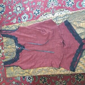 ARIANNE Lingerie 2pc Set Red Medium